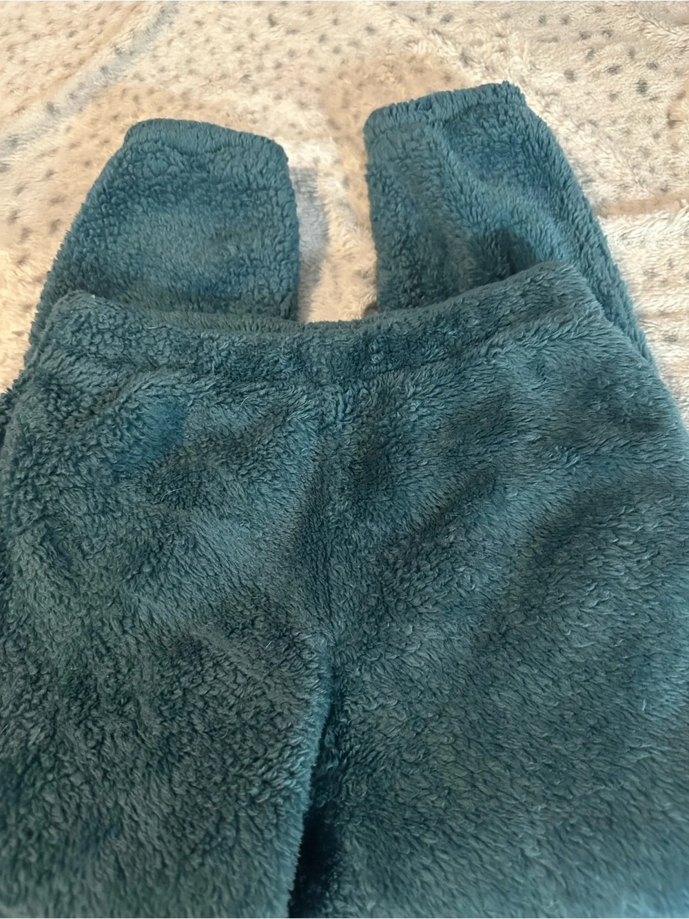 Cat & Jack Plush Jogger Pants in Teal Blue